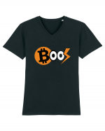 Bitcoin Boos Tricou mânecă scurtă guler V Bărbat Presenter