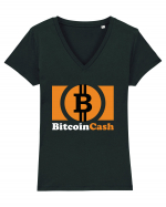 Bitcoin Cash Tricou mânecă scurtă guler V Damă Evoker