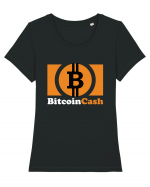 Bitcoin Cash Tricou mânecă scurtă guler larg fitted Damă Expresser