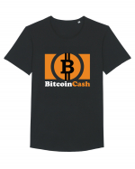 Bitcoin Cash Tricou mânecă scurtă guler larg Bărbat Skater