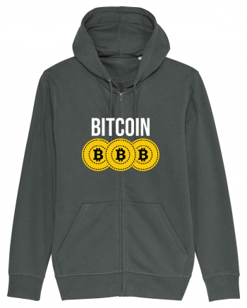 Bitcoin Coins Anthracite