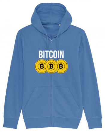 Bitcoin Coins Bright Blue