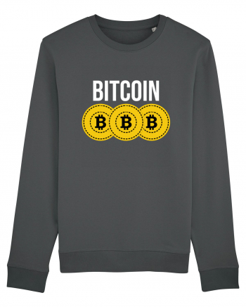 Bitcoin Coins Anthracite