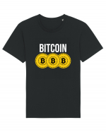 Bitcoin Coins Tricou mânecă scurtă Unisex Rocker