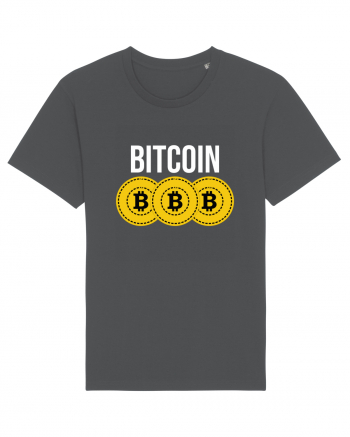 Bitcoin Coins Anthracite