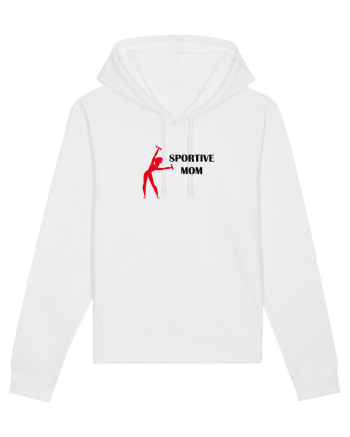 Sportive Mom (red) White