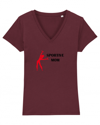 Sportive Mom (red) Burgundy