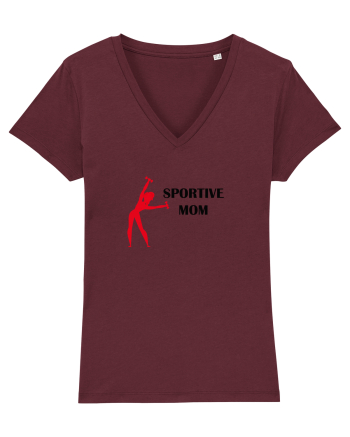 Sportive Mom (red) Burgundy