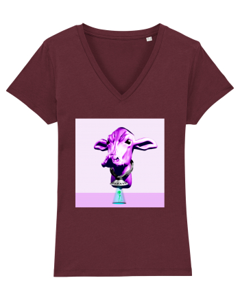 Alien Cow Burgundy