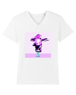 Alien Cow Tricou mânecă scurtă guler V Bărbat Presenter