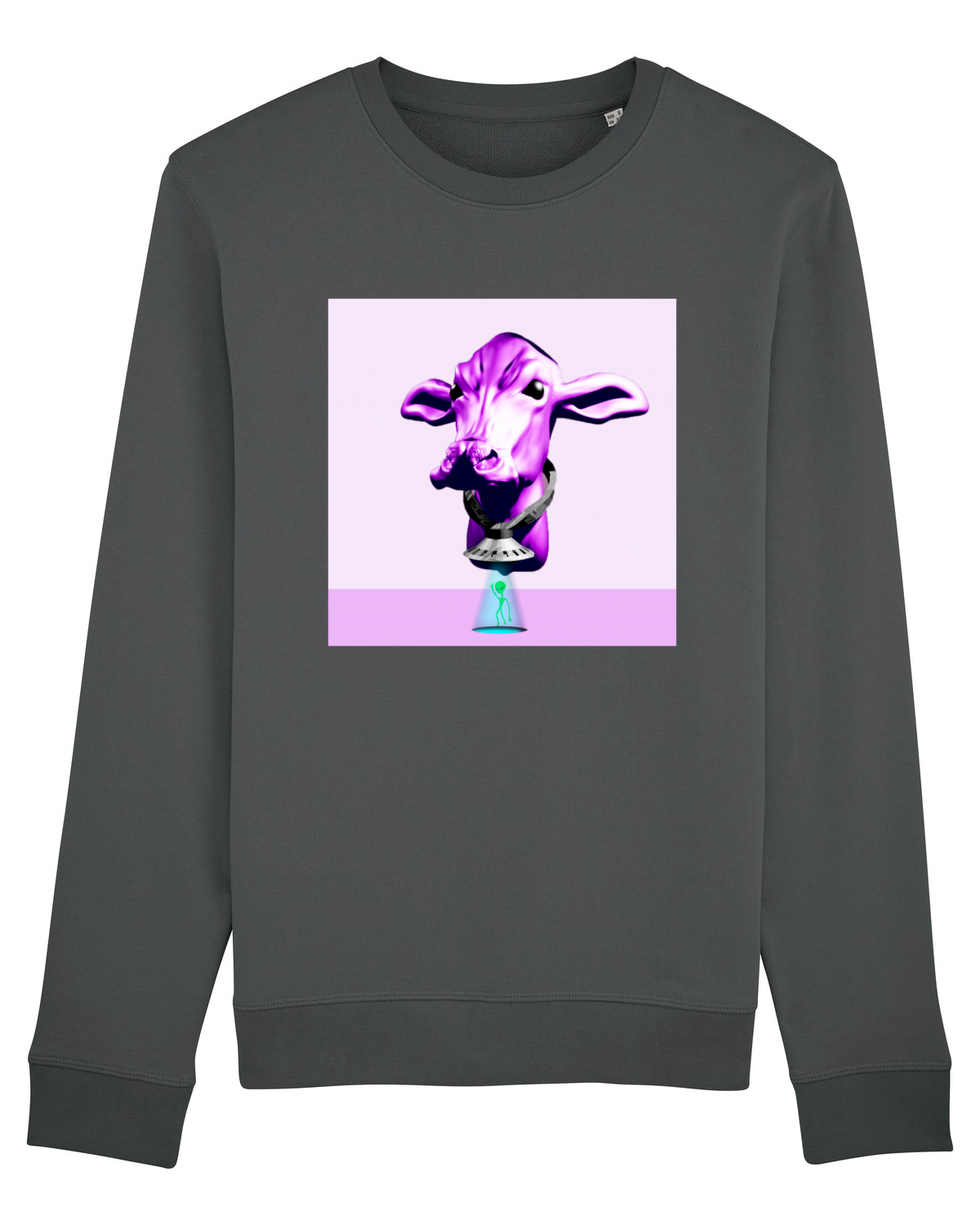Bluză mânecă lungă Unisex Rise Anthracite