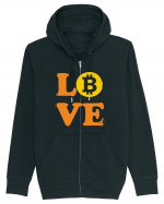 Bitcoin Love Hanorac cu fermoar Unisex Connector