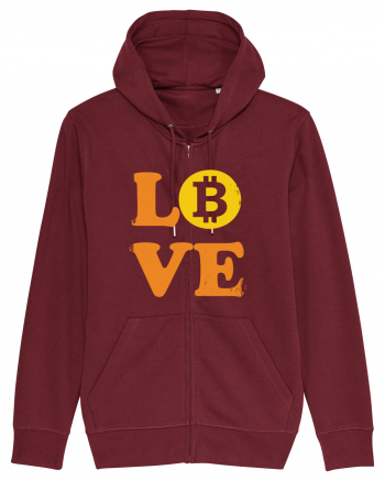 Bitcoin Love Burgundy