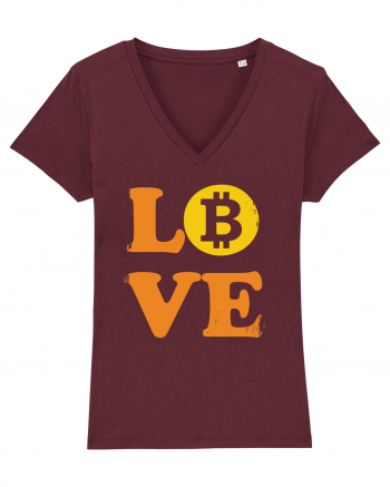 Bitcoin Love Burgundy