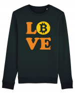 Bitcoin Love Bluză mânecă lungă Unisex Rise