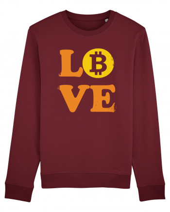 Bitcoin Love Burgundy