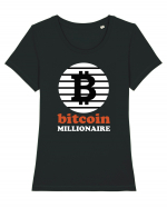 Bitcoin Millionaire Tricou mânecă scurtă guler larg fitted Damă Expresser