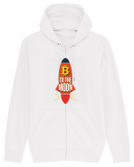 Bitcoin To The Moon Hanorac cu fermoar Unisex Connector