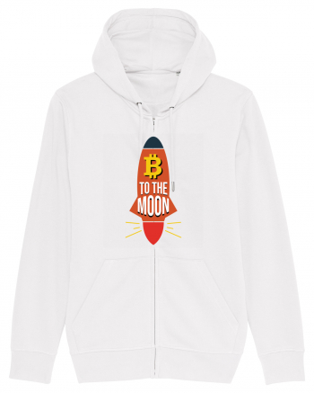 Bitcoin To The Moon White