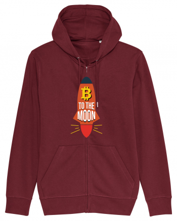 Bitcoin To The Moon Burgundy