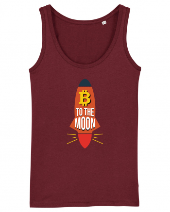 Bitcoin To The Moon Burgundy