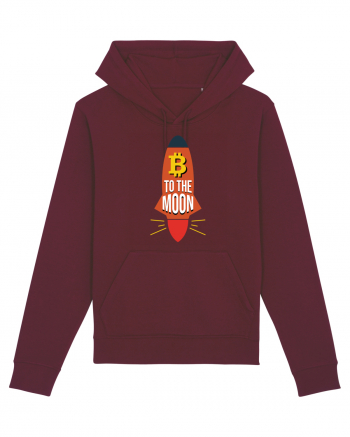 Bitcoin To The Moon Burgundy