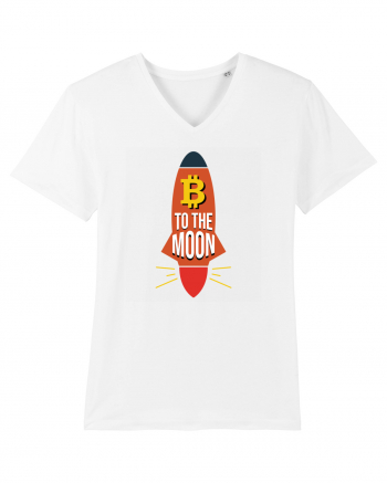 Bitcoin To The Moon White