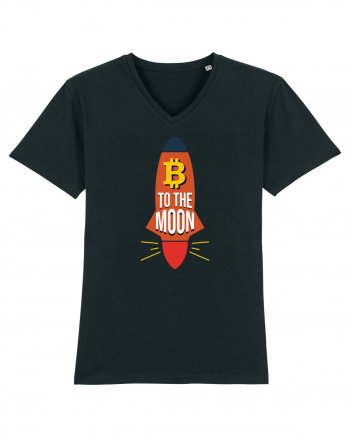 Bitcoin To The Moon Black