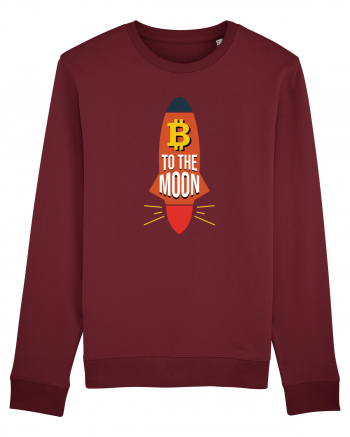 Bitcoin To The Moon Burgundy