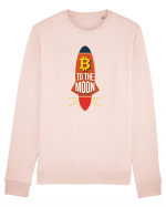 Bitcoin To The Moon Bluză mânecă lungă Unisex Rise