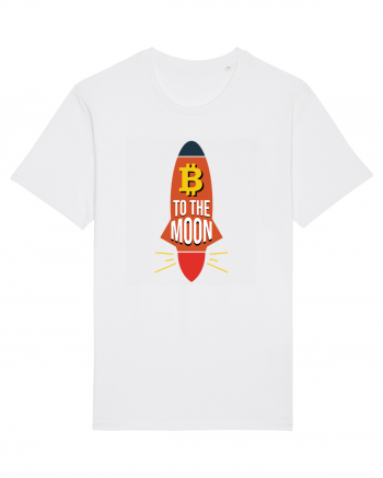 Bitcoin To The Moon White