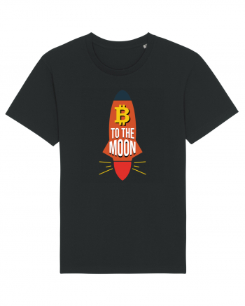 Bitcoin To The Moon Black