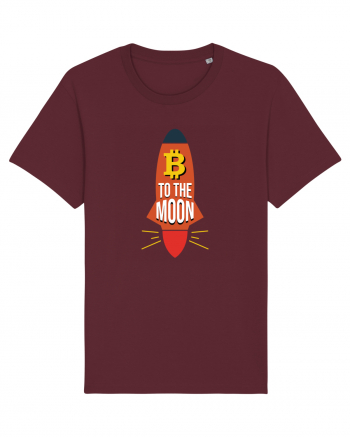 Bitcoin To The Moon Burgundy