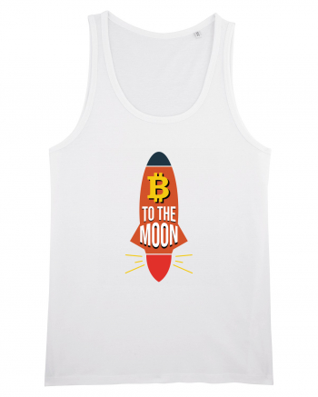 Bitcoin To The Moon White