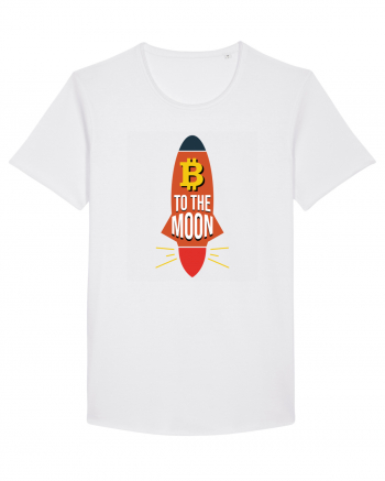 Bitcoin To The Moon White