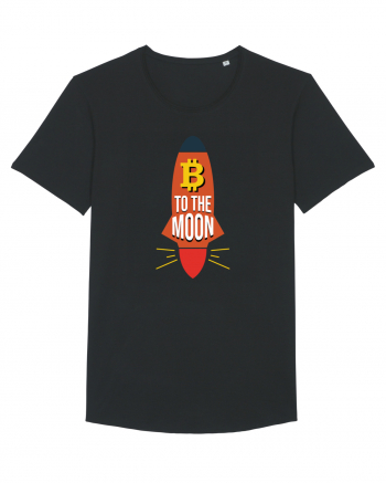 Bitcoin To The Moon Black