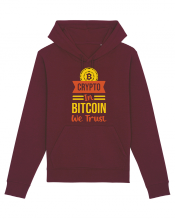 Crypto In Bitcoin We Trust Burgundy