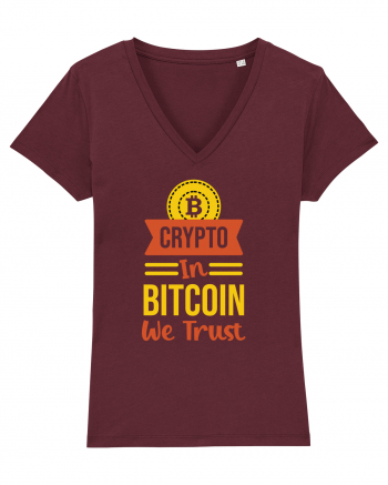 Crypto In Bitcoin We Trust Burgundy