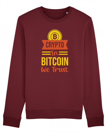 Crypto In Bitcoin We Trust Burgundy