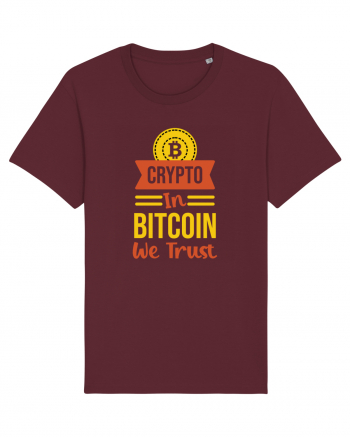 Crypto In Bitcoin We Trust Burgundy