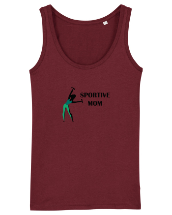 Sportive Mom (green) Burgundy