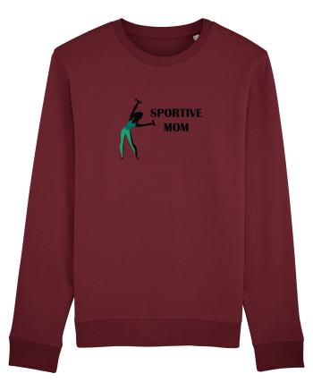 Sportive Mom (green) Burgundy