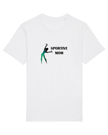 Sportive Mom (green) White