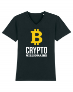 Crypto Millionaire Tricou mânecă scurtă guler V Bărbat Presenter