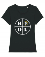 Hodl Tricou mânecă scurtă guler larg fitted Damă Expresser