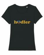 Hodler Tricou mânecă scurtă guler larg fitted Damă Expresser