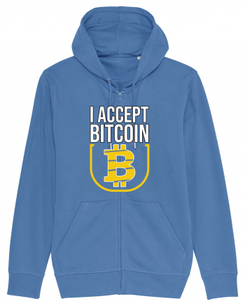 I Accept Bitcoin Bright Blue