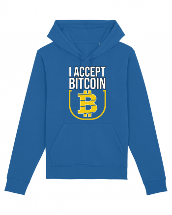 I Accept Bitcoin Royal Blue