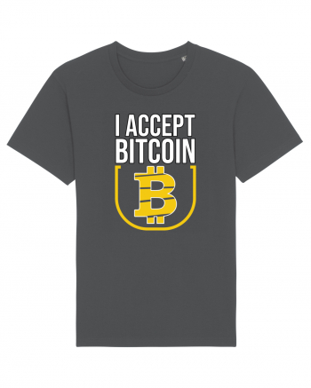 I Accept Bitcoin Anthracite