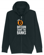 Long Bitcoin Short The Banks Hanorac cu fermoar Unisex Connector